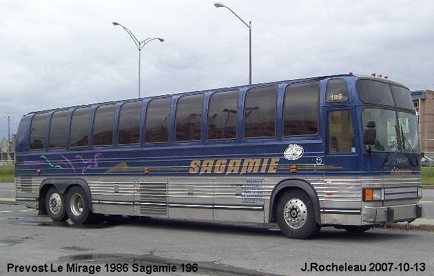 BUS/AUTOBUS: Prevost Le Mirage XL 1986 Sagamie