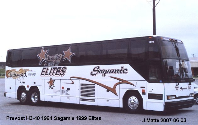 BUS/AUTOBUS: Prevost H3-40 1994 Sagamie