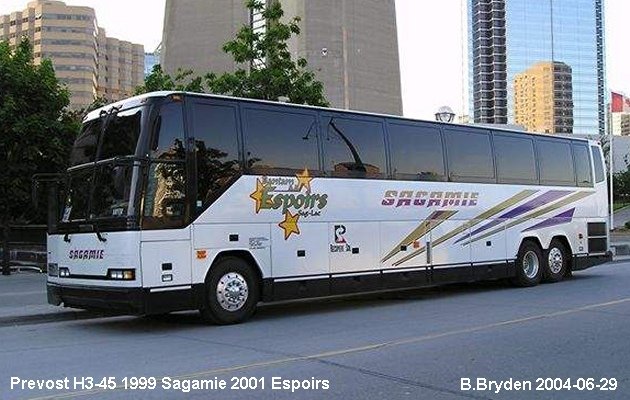 BUS/AUTOBUS: Prevost H3-45 1999 Sagamie