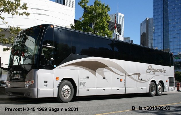 BUS/AUTOBUS: Prevost H3-45 1999 Sagamie