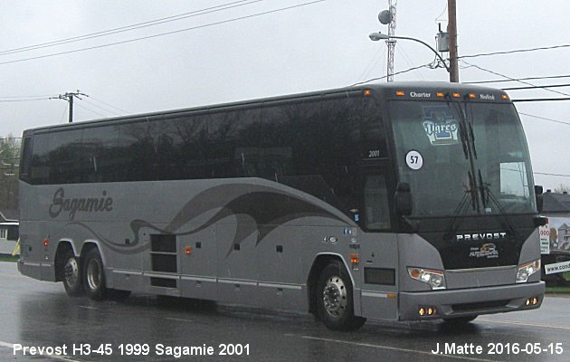 BUS/AUTOBUS: Prevost H3-45 1999 Sagamie