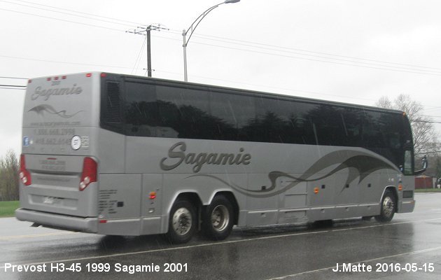 BUS/AUTOBUS: Prevost H3-45 1999 Sagamie