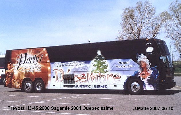 BUS/AUTOBUS: Prevost H3-45 2000 Sagamie
