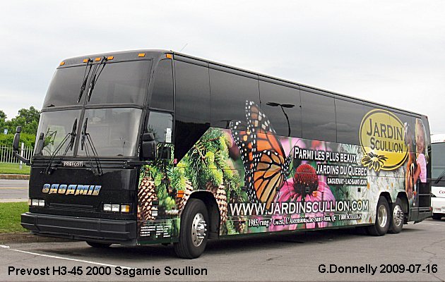 BUS/AUTOBUS: Prevost H3-45 2000 Sagamie