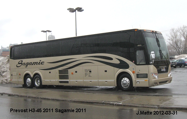 BUS/AUTOBUS: Prevost H3-45 2011 Sagamie