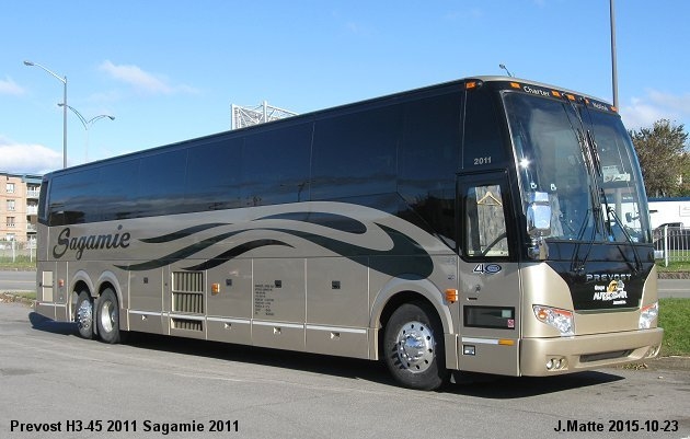 BUS/AUTOBUS: Prevost H3-45 2011 Sagamie