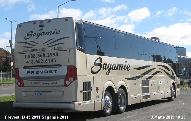 BUS/AUTOBUS: Prevost H3-45 2011 Sagamie