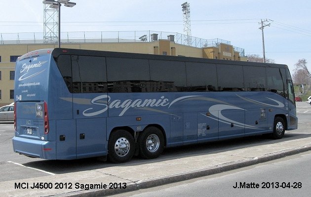 BUS/AUTOBUS: MCI J4500 2012 Sagamie