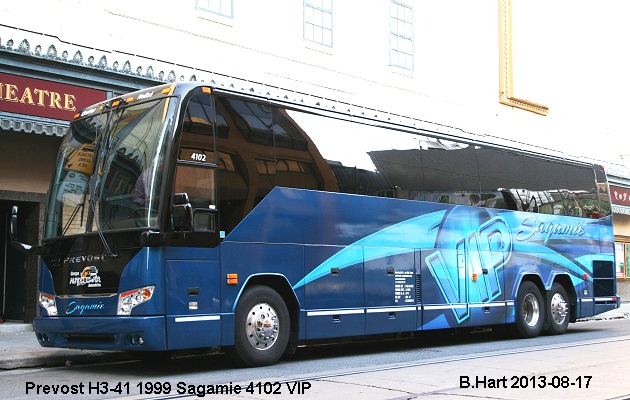 BUS/AUTOBUS: Prevost H3-41 1999 Sagamie