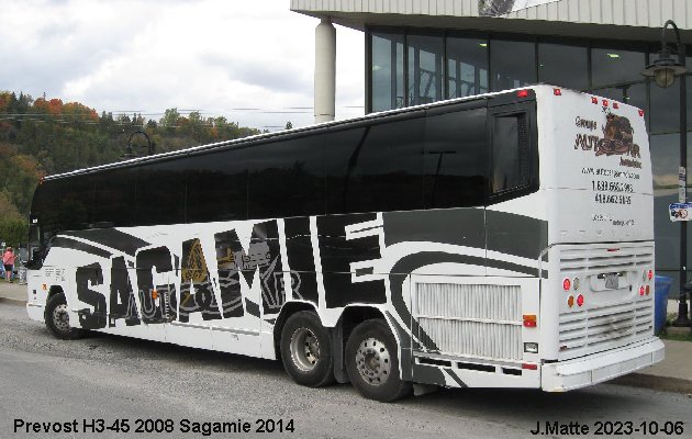 BUS/AUTOBUS: Prevost H3-45 2008 Sagamie