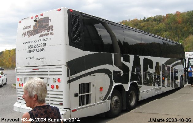 BUS/AUTOBUS: Prevost H3-45 2008 Sagamie