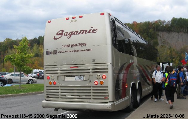 BUS/AUTOBUS: Prevost H3-45 2008 Sagamie