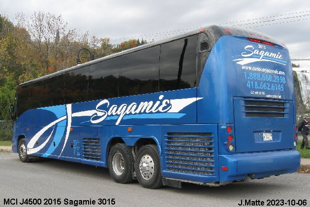 BUS/AUTOBUS: MCI J4500 2015 Sagamie