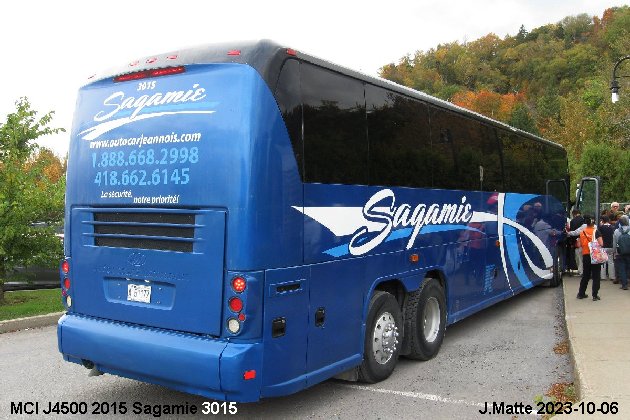 BUS/AUTOBUS: MCI J4500 2015 Sagamie