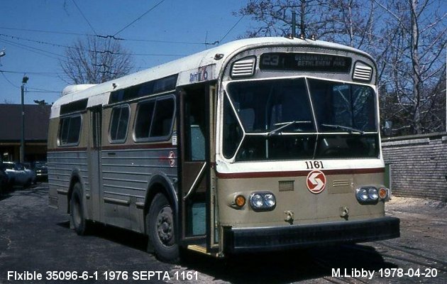BUS/AUTOBUS: Flxible 35096-6-1 1976 SEPTA