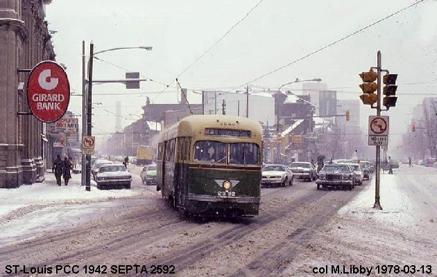 BUS/AUTOBUS: St-Louis  PCC 1942 SEPTA