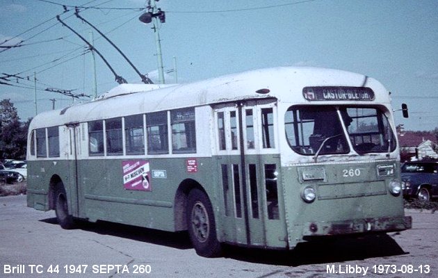 BUS/AUTOBUS: Brill TC40 1947 SEPTA