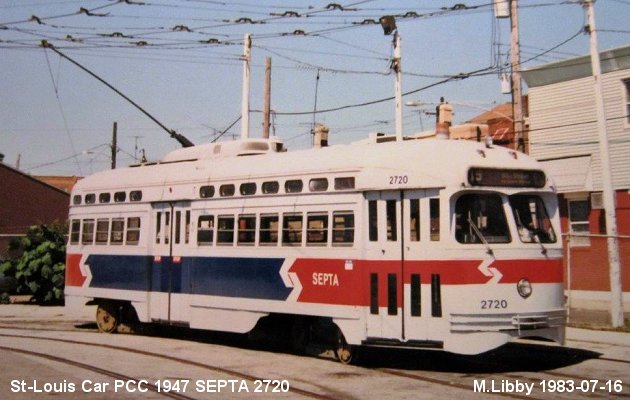 BUS/AUTOBUS: ST-Louis Car PCC 1947 SEPTA