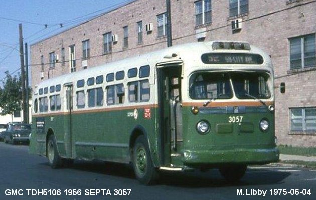 BUS/AUTOBUS: GMC TDH5106 1956 SEPTA