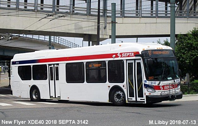 BUS/AUTOBUS: New Flyer XDE40 2018 SEPTA