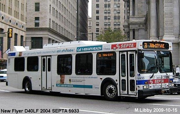 BUS/AUTOBUS: New Flyer D40LF 2004 SEPTA