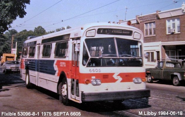 BUS/AUTOBUS: Flxible 53096-8-1 1975 SEPTA