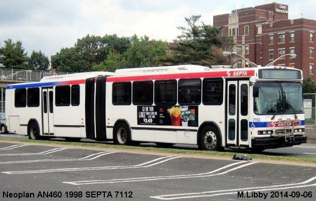 BUS/AUTOBUS: Neoplan AN460 1998 SEPTA