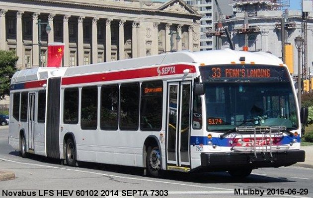 BUS/AUTOBUS: Novabus LFS HEV 2014 SEPTA