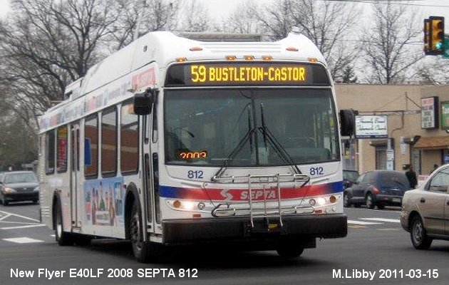 BUS/AUTOBUS: New Flyer E40LF 2008 SEPTA