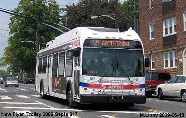 BUS/AUTOBUS: New Flyer Trolley 2008 SEPTA