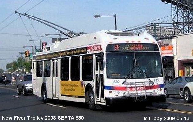 BUS/AUTOBUS: New Flyer Trolley 2008 SEPTA