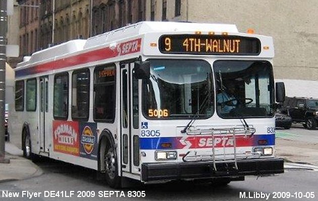 BUS/AUTOBUS: New Flyer DE41LF 2009 SEPTA