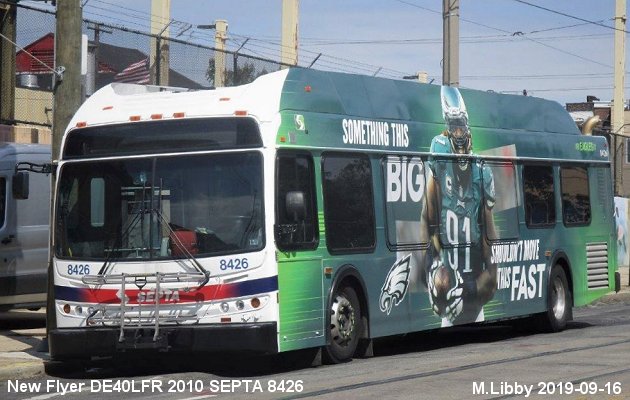 BUS/AUTOBUS: New Flyer DE40LFR 2010 SEPTA