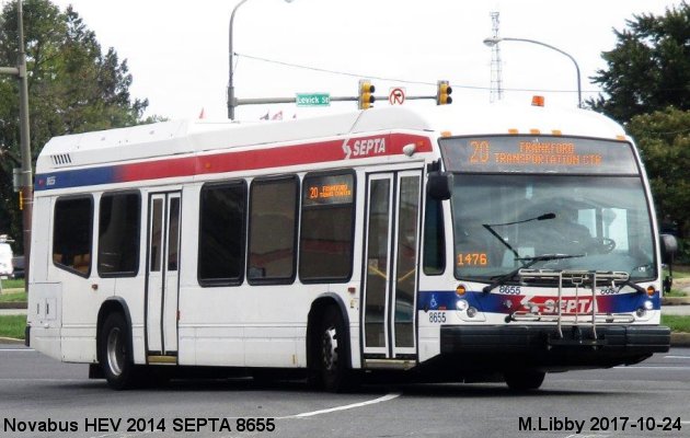 BUS/AUTOBUS: Novabus HEV 2014 SEPTA