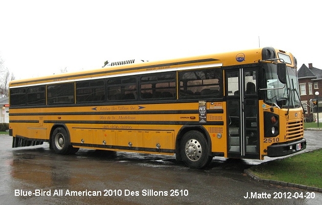 BUS/AUTOBUS: Blue Bird All American 2010 Des Sillons