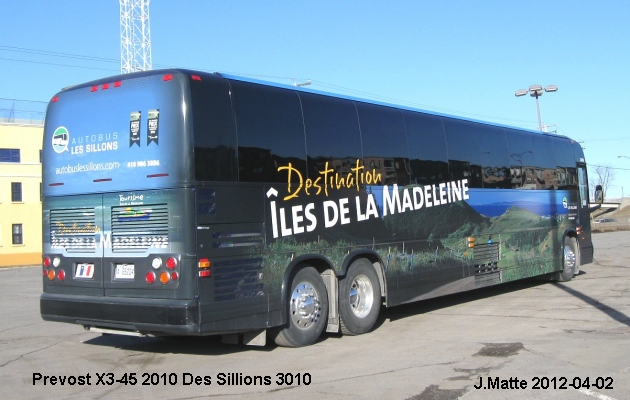 BUS/AUTOBUS: Prevost X3-45 2010 Des Sillons