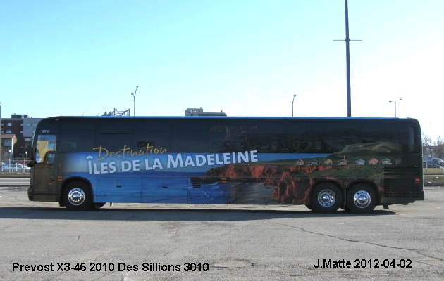 BUS/AUTOBUS: Prevost X3-45 2010 Des Sillons