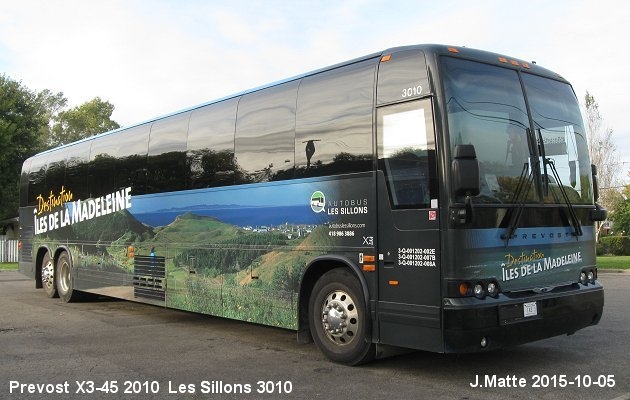 BUS/AUTOBUS: Prevost X3-45 2010 Des Sillons