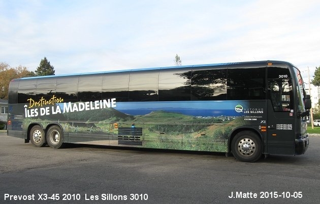 BUS/AUTOBUS: Prevost X3-45 2010 Des Sillons