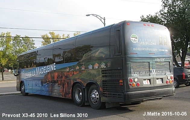 BUS/AUTOBUS: Prevost X3-45 2010 Des Sillons