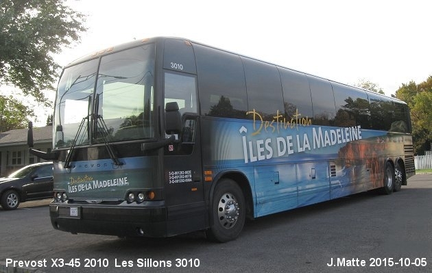 BUS/AUTOBUS: Prevost X3-45 2010 Des Sillons