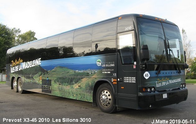 BUS/AUTOBUS: Prevost X3-45 2010 Sillons