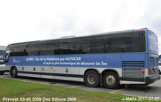 BUS/AUTOBUS: Prevost X3-45 2008 Des Sillons