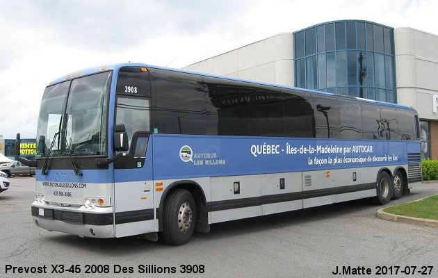 BUS/AUTOBUS: Prevost X3-45 2008 Des Sillons