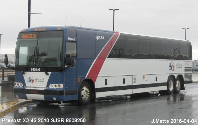 BUS/AUTOBUS: Prevost X3-45 2010 SJSR