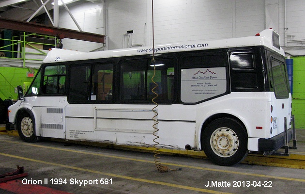 BUS/AUTOBUS: Orion II 1994 Skyport