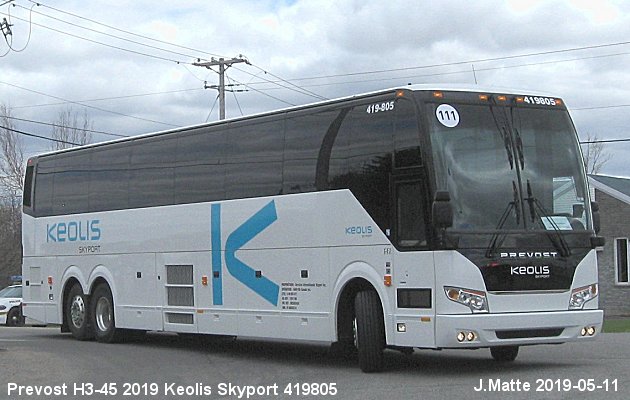 BUS/AUTOBUS: Prevost H3-45 2019 Keolis Skyport