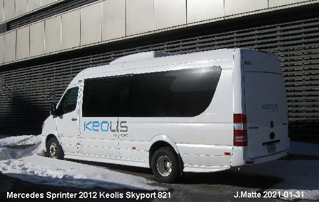 BUS/AUTOBUS: Mercedes Sprinter 2012 Keolis Skyport