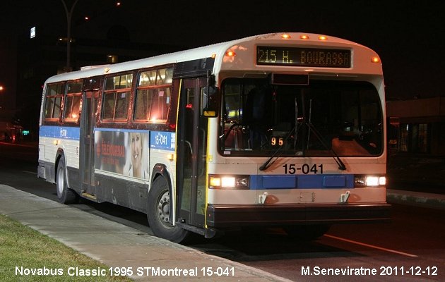 BUS/AUTOBUS: Novabus Classic 1995 STMontreal