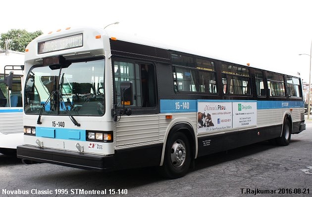 BUS/AUTOBUS: Novabus Classic 1995 STMontreal